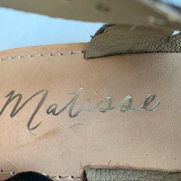 Matisse Whistler Cross Strap Black Sandal Size 11 - Picture 3 of 5